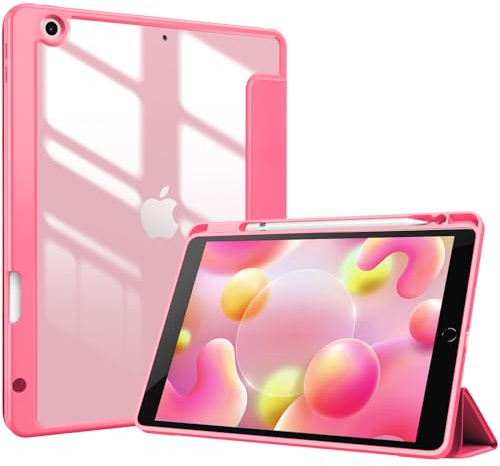 ProCase Funda para iPad 10.2 Pulgadas 9 2021/8 2020/7 Gen 2019 Generación, Carcasa Dura Cubierta Protectora Tapa Inteligente Plegable para 10.2 iPad 9/8/7 -Melón