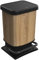 Rotho Mülleimer mit Pedal, Polypropylen, 20 l, Braun