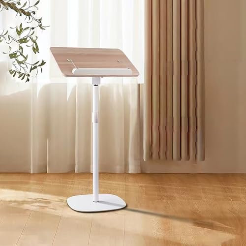 LLYLAFDC Stehpulte, Rednerpult Höhenverstellbar, Stehpult Laptoptisch, Stehpult Rednerpult Multi Funktion Kanzel Für Vorträge, Konzerte, Reden Und Präsentationen Stehpult Hörsäle(Natural,35in/90cm)