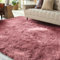 XSIVOD Flauschig Hochflor Teppich Altrosa, Waschbarer Teppich 120x160 Wohnzimmer Anti Rutsch Extra Große Teppiche Schlafzimmer Weich Moderne Teppiche Matte Teppichen für Kinderzimmer