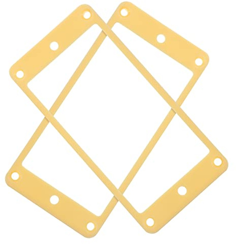 Toddmomy 2 Marcos de Cubierta de Pastillas para Músicos de Plástico Beige que Mejoran la Calidad del Sonido y Reducen la Vibración Cuerdas para Guitarra Eléctrica
