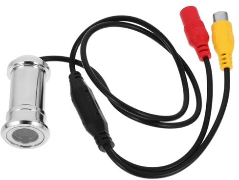 QUMIIRITY Videocamera Spioncino Porta Rilevatore Cmos 1/4, Obiettivo 2,8 Mm, Angolo Visione 90° Per Sorveglianza Interna, Foro Per Occhiello Portasicura Dc 8-12v, Consumo Ridotto <35ma
