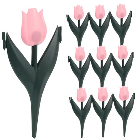 BESTonZON 10pezzi Recinzione Decorativa Per in Plastica Realistici Per Aiuole e Bordatura Del Adatta Per Paesaggistica Esterna e Decorazione Del Cortile