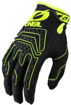 O'NEAL | Fahrrad- & Motocross-Handschuhe | MX MTB DH FR Downhill Freeride | Langlebige Materialien, Silikonprint für Grip | Sniper Elite Glove | Erwachsene | Schwarz Neon-Gelb | Größe M