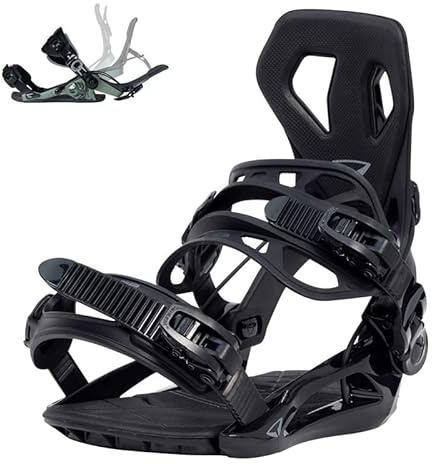 SP Base+ Automatic Snowboard Bindings Size M 39-43 for Men and Women Unisex. Snow Bindings Type Flow Black Size Freestyle Freeride Step on supermatic