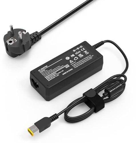 Caricatore 65W per Lenovo Thinkpad T440s, T450, T450s, T460, T470, X250, X270, E570, G710, Ideapad Flex 2, 3, 14, 15, Yoga 11, 11S, AC Notebook Caricabatterie Alimentatore