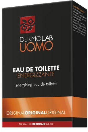 Dermolab Uomo - Profumo Eau De Toilette Energizzante Original, Cuore Floreale di Arancio e Lavanda, Corpo Legnoso e Ambrato, Note di Muschio, 100 ml