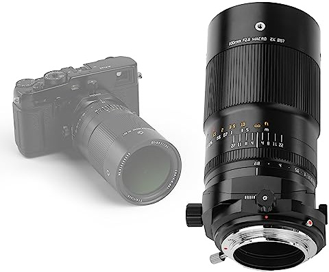 TTArtisan 100 mm F2.8 Macro Tilt - Objectif à Corps métallique Compatible avec Monture Fuji X - Noir