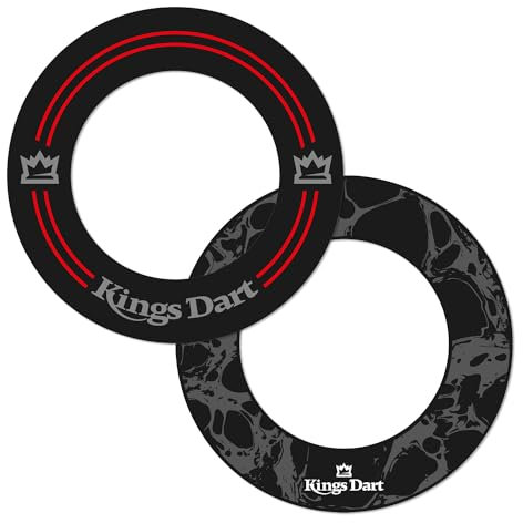 Kings Dart PU-Surround | Einzeteiliges Dart Surround | Hochwertiger PU-Schaum | Unsichtbare Fehlwurf-Löcher