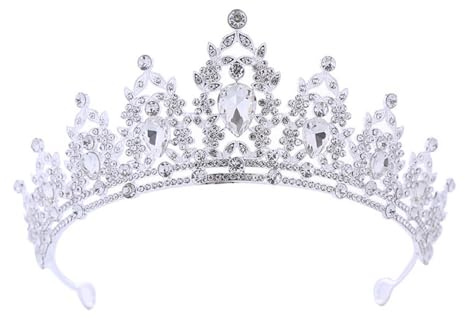 Crystal Rhinestone Tiara Crown Headband Princess Bridal Headpiece Pageant Prom Headwear for Wedding & Birthday Party