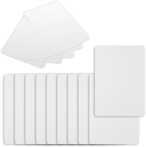 100 Pcs A6 Papier Carte de Visite Personnalisée, Cartes Postales Vierges, Carte Blanche, Cartes Kraft de Remerciement Vierges Fiches Mémoire(10,5 x 14,8 cm)