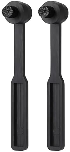 BESPORTBLE Spazzola per la Pulizia Dell’Ago del Giradischi 2 Pezzi Pulitore per Puntine e Dischi in Vinile Setole in Nylon Morbido Kit Compatto e Resistente per Manutenzione Vinile e