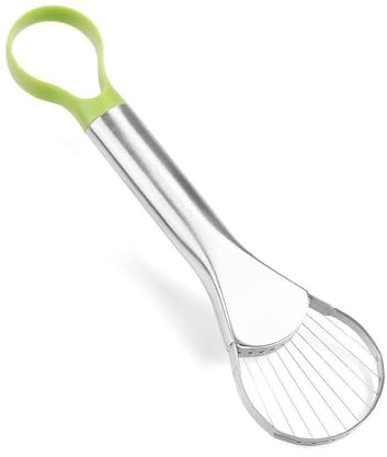 Tagliafrutta Affettatrice per Avocado 2 In 1 Multifunzione Separatore di Avocado e Manico in Acciaio Inox Taglia Avocado per Avocado Mango