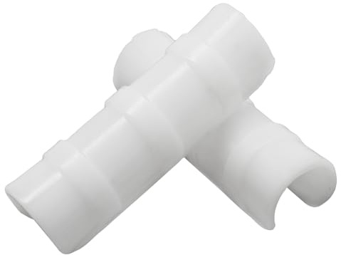 Rierdge 60 PCS Greenhouse Clamps Clips, White, Outer Ø 0.97 Inner Ø 0.75