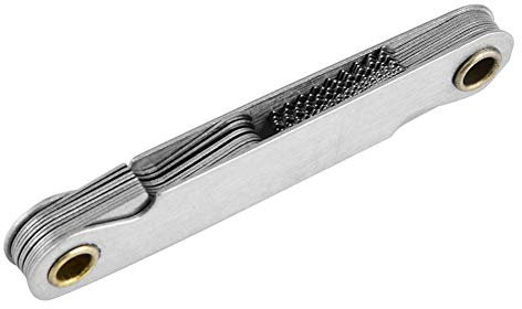 Imperial 55° Thread Gauge Stainless Steel Pitch Measuring Tool Screw Thread Checker For Metric And Imperial Fasteners