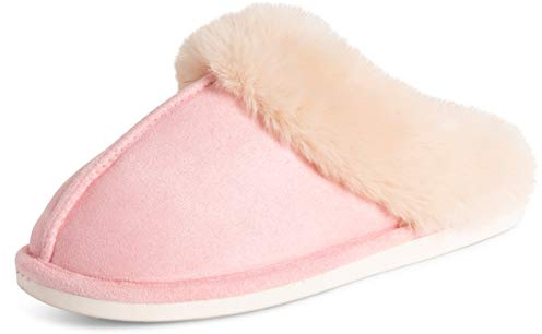 Polar Womens Memory Foam Luxury Rubber Sole Plush Faux Fur Cozy Comfort House Outdoor Winter Slippers Duel Size