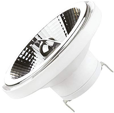 Transmedia AR111 - Reflector led (SMD, G53, 12 V), color blanco, 4000 Kelvin, 11 Watt 20°