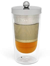 Bredemeijer 165004 Tea-for-one Lucca doppelwandig, Borosilikat Glas, 200 milliliters