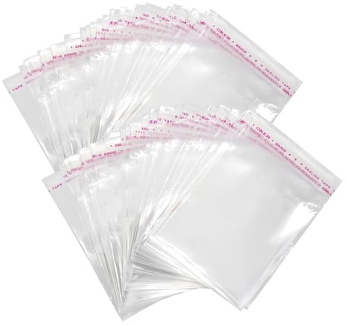 YDHfdc 300 Piezas Bolsa de Celofán Transparentes 7x10cm OPP Bolsa Autoadhesiva Bolsa de Plastico Autoadhesivo Pequeñas Sellado Autoadhesivas Bolsa para Bombones Chuches Galletas