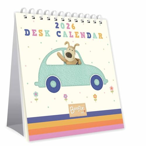 Boofle Easel Desk Calendar 2026, Desk Calendars, Month To View, Gift