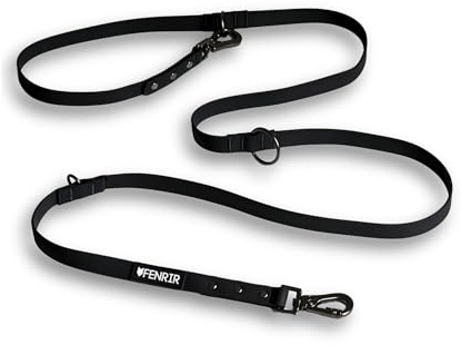 Fenrir - Dog Training Leash - Heavy Duty - Double Ended Carabiner - Long Lead - Non-Slip Lead Waterproof Gear for Large & Small Dogs Puppy - 2.1m