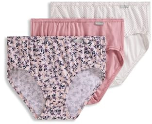 Jockey Women's Underwear Plus Size Elance Hipster - 3 Pack, Cosmetic Pink, 8