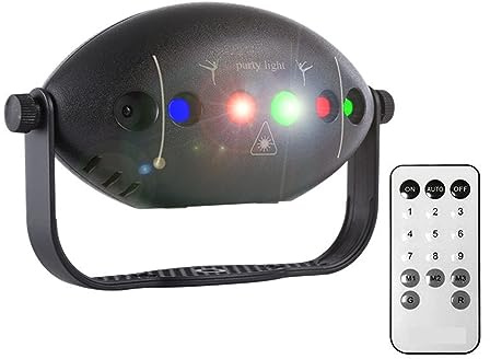 YQVEOT Luces Discoteca LED, Proyector de Fiesta, DJ, Discoteca, Efecto de Escenario, luz Recargable, Rojo, Verde, Azul, estroboscópico, Fiesta, Club, hogar, decoración de Festivales
