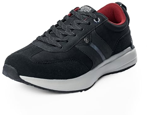 LEOSS ORIGINAL Scarpe da Corsa Uomo 43 Scarpe da Escursionismo Scarpe da Ginnastica Sneaker Comode Leggere Scarpe da Città Fitness con Lacci Invernali (Nero, 43 EU, MLE255079-1)