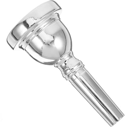 ARTSEWPLY Boquilla para Trombón Metálica Chapada Plata Parte Útil para Principiantes y Profesionales Sonido Elegante y Superficie Pulida sin Rebabas
