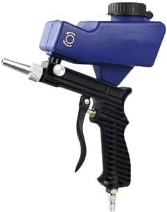 Sandblästerpistol, gravitations sandblästringskit, handhållen sandblaster för rengöring av rost, smuts, färgskalare, glasetsning gör-det-själv (BU)