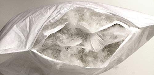 Betten Hofmann 2 Stück Luxus 3-Kammer-Kopfkissen 80x80 Daunenkissen kuschelweich stützend mit weicher Daunenhülle, stabil, waschbar