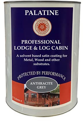 Palatine Professional Log Cabin Paint 5lt (Anthracite Grey)