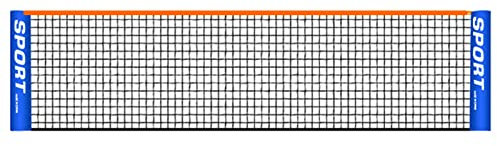 Tragbares Tennisnetz, 4-6 m für Kinder und Erwachsene, faltbares Badminton-Netz, Volleyballnetz, für Outdoor-Feld, Garten, Strand usw (Größe:6.1m)
