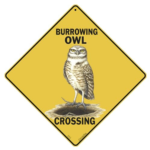 CROSSWALKS Burrowing Owl Crossing 12 X 12 Aluminum Sign (X486)