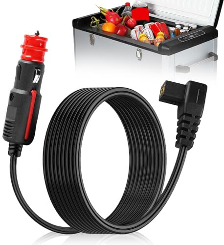 12V-24V KFZ Verlängerungskabel 4M für Kühlbox Dometic, Alpicool, Waeco CF, ARB, Setpower, ICECO, Auto Kühlschrank Kompressor Netzteil Kabel Zigarettenanzünder Stecker Ersatzkabel DC 12V