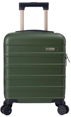 Cabin Max Anode 30L 45x36x20 cm Handgepäck Koffer – leicht, Hartschale, 4 Räder, Leichtes Handgepäck geeignet für Easyjet unter dem Sitz (Inca Grün 45 x 36 x 20 cm)