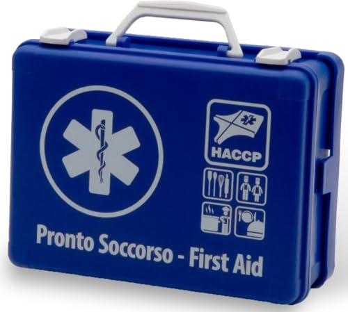 Valigetta di Pronto Soccorso MEDIC 1 HACCP settore alimentare e ristorazione colore blu 250x190x90 mm