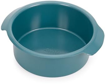 Joseph Joseph Nest™ Bake Non-Stick Round Cake Tin, 20cm, Carbon Steel, Easy-Pull Handles, Stackable, Space-Saving Design, 10-Year Guarantee