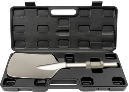 Bêche d'argile, 65A, burin large avec boîte à outils pour excavation, creusage, 44 x 13,5 cm