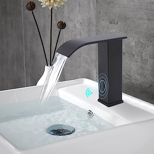 Grifo de baño con sensor infrarrojo automático, grifo de baño sin contacto, grifo mezclador para baño lavabo