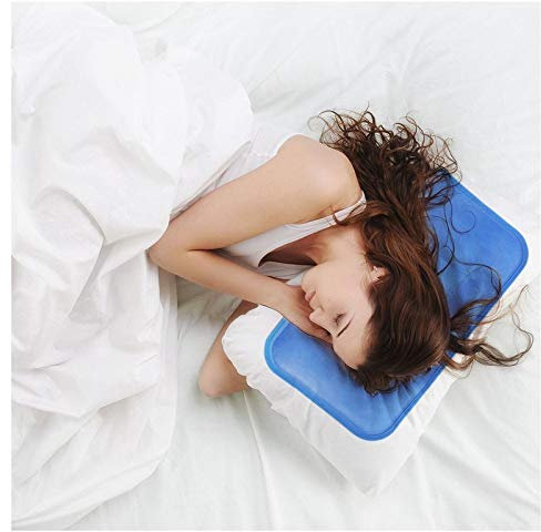 Vinsani® Cooling Gel Pillow Pad – Instant Cool Relief for Hot Sleepers & Overheating – Portable Gel Mat for Pillow, Seat & Back Support – Reusable, Lightweight & Foldable – 40 x 30 cm - 1 Pack