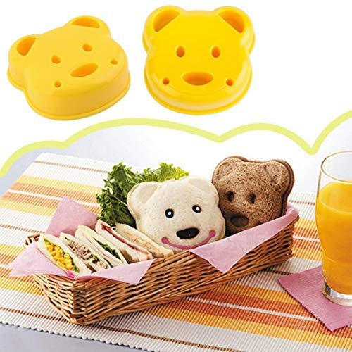 LTLWSH Moule Cookie Patisserie Sandwich Toast Moule 2PCS Emporte-pièces de Moule de Forme de Biscuits de Découpeur Décoration de Gâteau Fondant Biscuit Cookie Pâtisserie