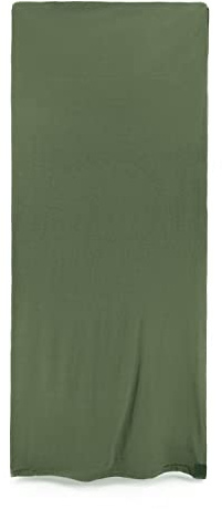 Alephnull Sovsäck inlett & resefilt 2-i-1 fleece stugsovsäck ultralätt 180 x 80 cm filt sovsäck (610 g) sovväska för camping, backpacking, hem (armégrön)