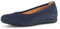 Gabor Damen Klassische Ballerinas, Frauen Flats,Leichte Mehrweite (G),Slip-ons,klassisch elegant,Ballerinen,Halbschuhe,Blue,38.5 EU / 5.5 UK