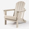 Folding Plastic Adirondack Chair, Weather-Resistant Materials, Folds Away for Storage, Sand Colour, TL3001