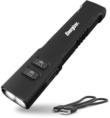 Energizer 1200SL-R Flashlight Recharegeable for EDC, Tactical Flashlight Ultra Bright, IPX4 Water-Resistant, USB-C Cable Included