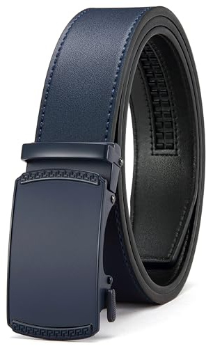 CHAOREN Cinturones Hombre, Cinturón Hombre Cuero Agujeros Ancho 35mm, Encaja en Cualquier Lugar