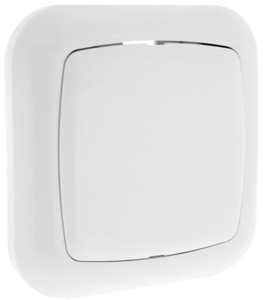 Base tapa ciega blanca, ideal para cubrir y aislar conexiones eléctricas, previniendo accidentes y mejorando la estética.