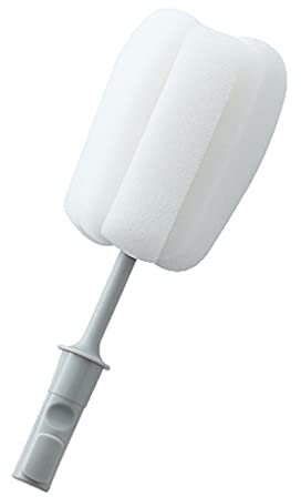 Spazzola sostituibile per la pulizia di bottiglie di vetro, vasi, bottiglie d'acqua, per lavare i contenitori