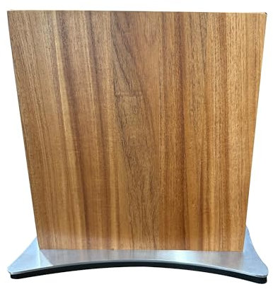 hecef 10 inch Portacoltelli Magnetico, Doppia Faccia a Calamita Potente, Ceppo Coltelli Vuoto in Legno, Organizer Robusto e Salvaspazio per Coltelli Chef, Mannaie, Forbici